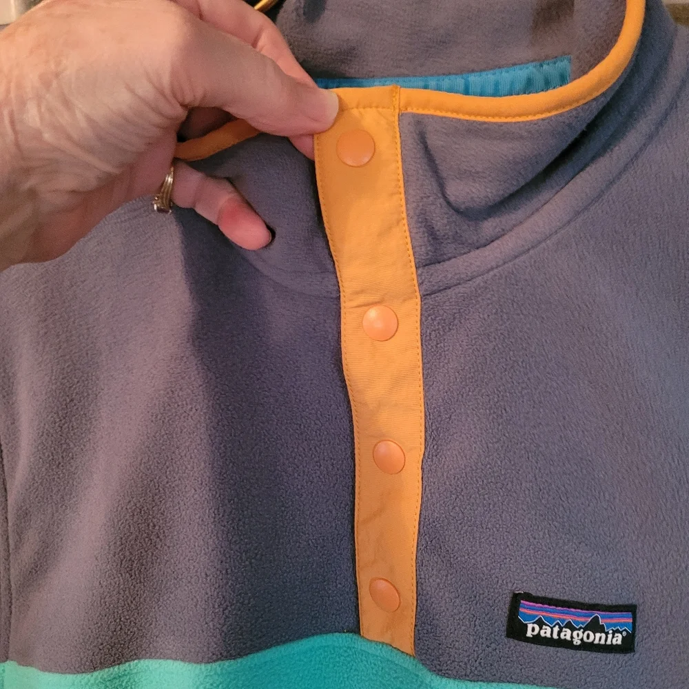 Patagonia Micro D Fleece Snap Mens Pullover - M.        A4 - Picture 2 of 6